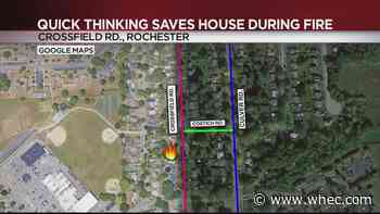 Quick thinking saves Crossfield Rd. house during fire
