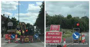Traffic chaos warning as temporary traffic lights return to Stoke-on-Trent roads - Stoke-on-Trent Live