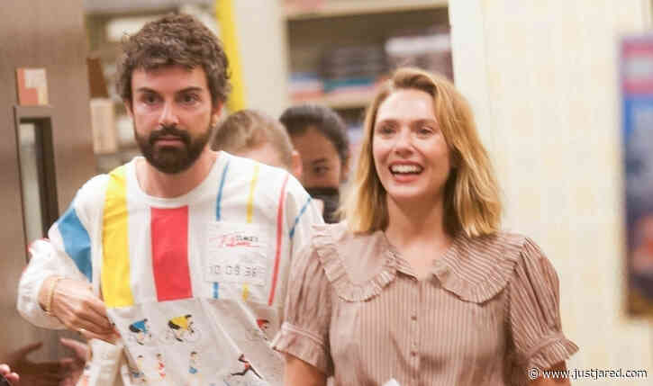 Elizabeth Olsen & Husband Robbie Arnett Promote Their New Children's Book at Reading Event