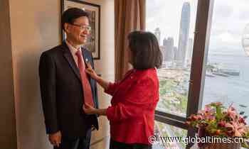 HK's new chief executive joins social media to share work, thanks his wife in post - Global Times