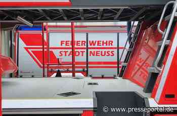 FW-NE: Brand in einem Industriebetrieb | Keine verletzten Personen