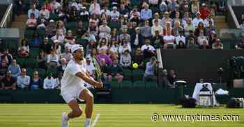 At Wimbledon, Maxime Cressy’s Throwback Style Helps Him Charge Forward