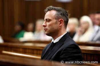 Oscar Pistorius meets with murdered girlfriend's father as he seeks parole