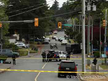 Woman held hostage during Saanich bank shooting experiencing roller-coaster of emotions