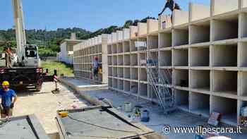 Lavori in corso nel cimitero di Montesilvano per la costruzione di 120 nuovi loculi - IlPescara