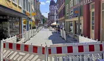 Pflasterarbeiten in der Marktstraße - Lahr - Badische Zeitung