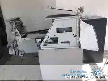 Angriffe auf Geldautomaten in 2021 | Täter erlangen fast 20 Millionen Euro Bargeld | Presse Augsburg - Presse Augsburg