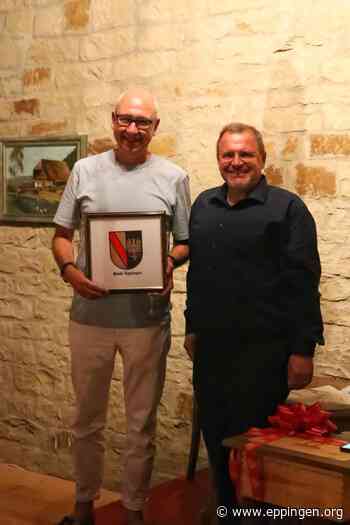 ▷ Verleihung des Seidenwappens der Stadt Eppingen an Markus Lahme - Eppingen.org