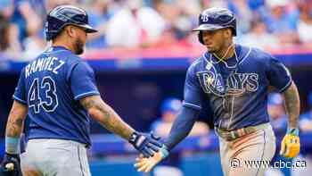 Paredes, Franco home runs lift Rays over Blue Jays in 1st game of doubleheader