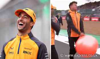 Lewis Hamilton shows fears as Daniel Ricciardo prank on team-mate Lando Norris goes wrong - Express