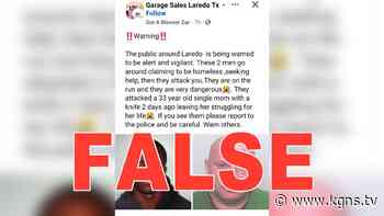 Laredo Police Department debunks social media post - KGNS