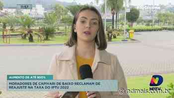 Moradores de Capivari de Baixo reclamam de reajuste de até 800% na taxa do IPTU - ND Mais