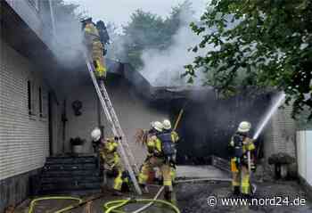 Bremerhaven: Garagenbrand gefährdet Wohnhaus - nord24