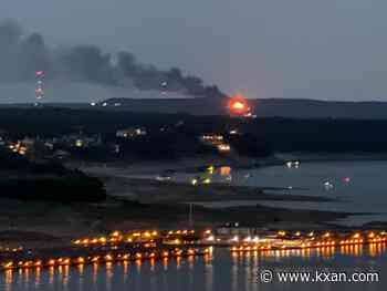 House on fire near Lake Travis, crews on scene