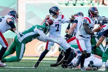 Roughriders rally in second half to blitz Alouettes 41-20