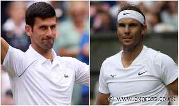 Rafael Nadal told of 'clay-court advantage' he has over Novak Djokovic at Wimbledon - Express