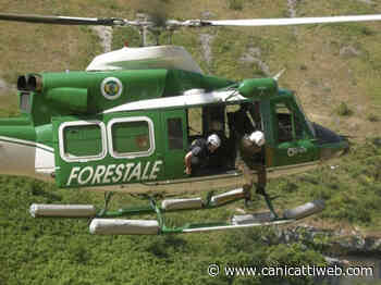 Contrasto agli incendi, un elicottero della Forestale 24h a Cammarata - Canicatti Web Notizie
