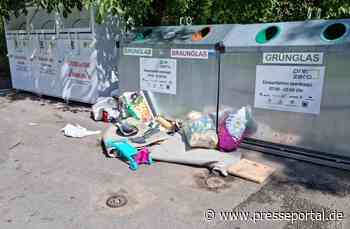 POL-NI: Illegale Müllablagerung an Glascontainern