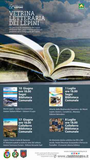 Vetrina Letteraria dei Monti Lepini, due incontri a Colleferro: il primo venerdì 17 giugno - Casilina News