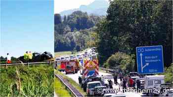 Nach schwerem Auffahrunfall auf A8: Neun Verletzte – davon einer schwer