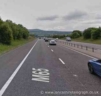 Five rushed to hospital following M65 crash and fire near Burnley
