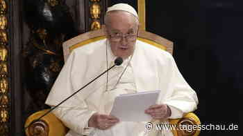 Liveblog: ++ Papst: "Die Welt braucht Frieden" ++
