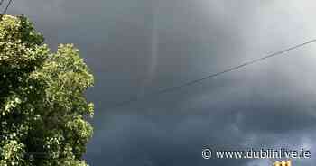 Rare 'mini-tornado' spotted forming in clouds in south Dublin - Dublin Live