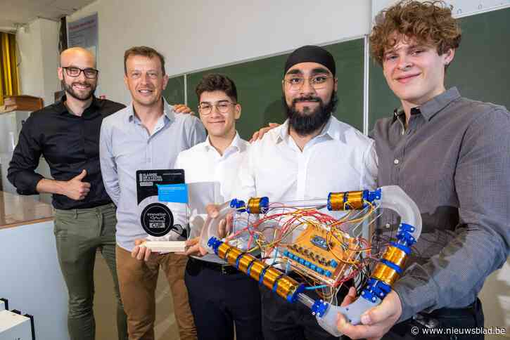 Drie leerlingen van Don Bosco Hoboken winnen hoofdprijs op prestigieuze GIP-Awards met ruimtemotor