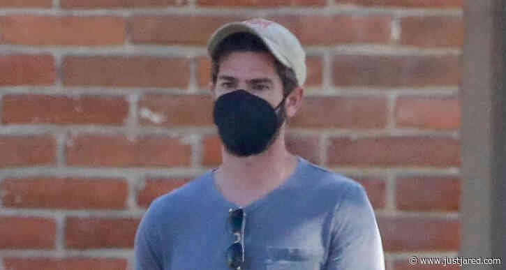 Andrew Garfield Masks Up While Out Running Errands in Malibu