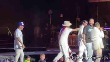 Drake joins Backstreet Boys concert at Budweiser Stage in Toronto