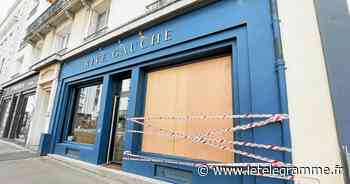 Une vitrine brisée dans un commerce de la rue de Lyon à Brest - Le Télégramme