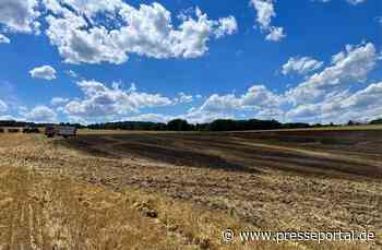 POL-PDWIL: Flächenbrand einer 2 hektar großen Agrarfläche