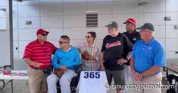 WATCH NOW: The unveiling of Dave Bancroft plaque at Lewis and Clark Park - Sioux City Journal