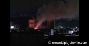 VÍDEO – Incêndio atinge imóvel comercial no Centro de Joinville - O Município Joinville