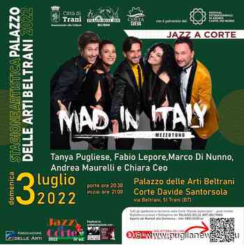 Trani, “Jazz a Corte”: oggi lo spettacolo de I Mezzotono - Puglia News 24