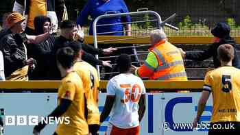 Southport v Blackpool: Fighting fans could be banned
