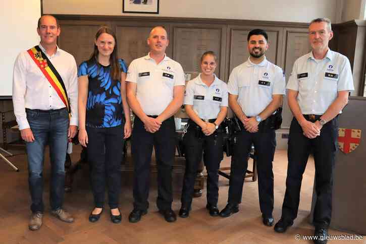 Vier nieuwe medewerkers bij Politie Maldegem