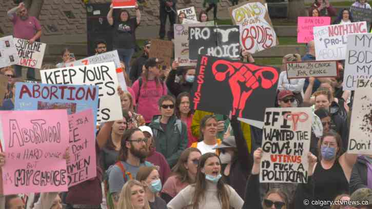 Albertans rally in support of women impacted by decision to overturn Roe v. Wade