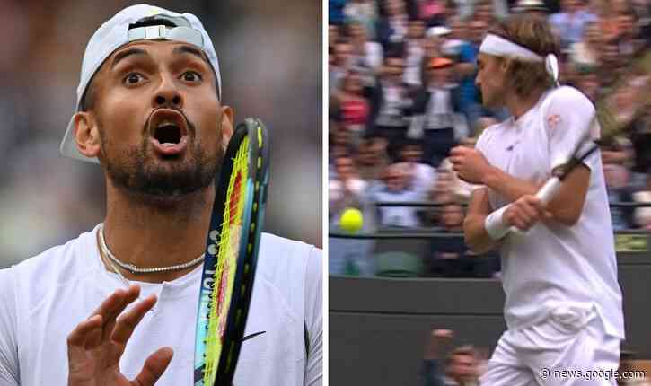 Nick Kyrgios fined again for Wimbledon meltdown but Stefanos Tsitsipas' punishment harsher - Express