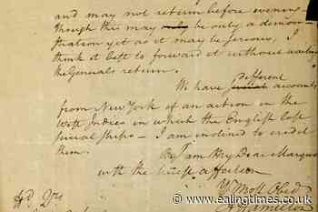 Long-missing Alexander Hamilton letter put on public display - Ealing Times