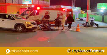 Motociclista e adolescente ficam feridos após colisão com carro no Jardim Piratininga em Limeira - Rápido no Ar
