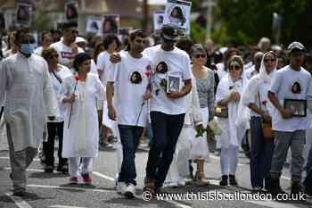 Hundreds gather at vigil in Cranbrook Road for Zara Aleena