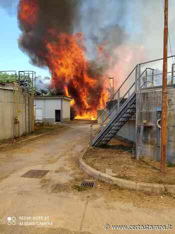 VASTO INCENDIO PROVOCATO DAL CALDO TRA MARTINSICURO E ALBA, LE FIAMME SPENTE SOLO IN SERATA - Certa stampa