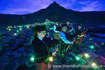 Lumenators create artwork at the Giant's Causeway | The Oldham Times - The Oldham Times