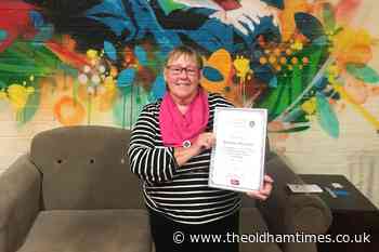 Oldham woman receives Platinum Champions Award for volunteer work - The Oldham Times