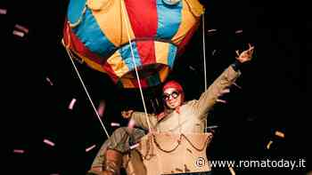 Pindarico, spettacolo di trasformismo ed illusionismo su trampoli