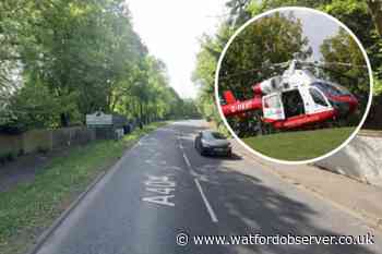 Air ambulance called after crash in Chorleywood Road