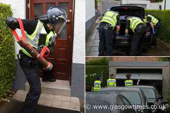 Inside the Glasgow drugs raids as police seize cannabis and cash - Glasgow Times