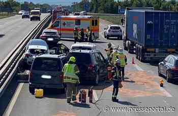 FW Frankenthal: Verkehrsunfall mit 6 beteiligten Fahrzeugen und 4 Leichtverletzten - Presseportal.de