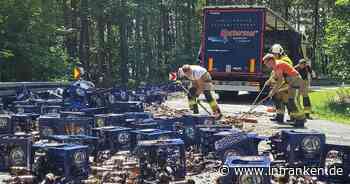 Landkreis Kulmbach: Bierlaster verliert Ladung